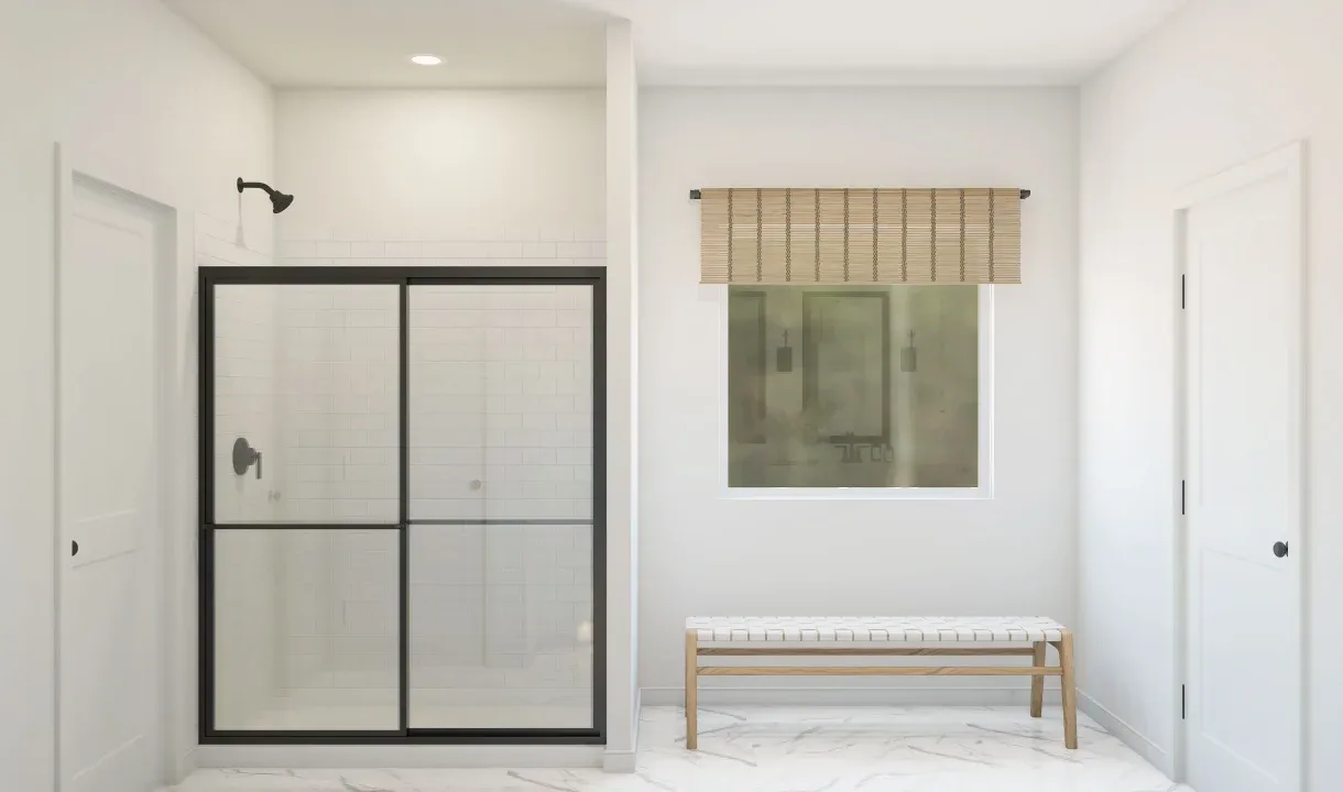 Primary bath with shower