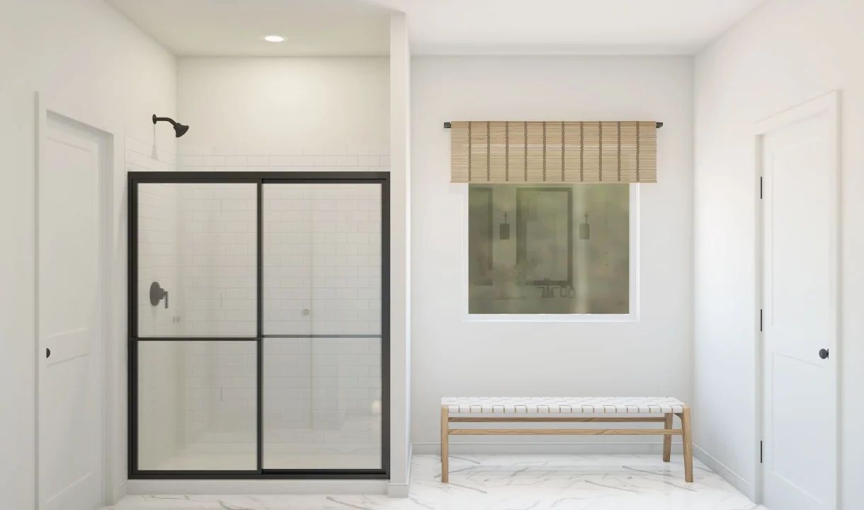 Primary bath with shower