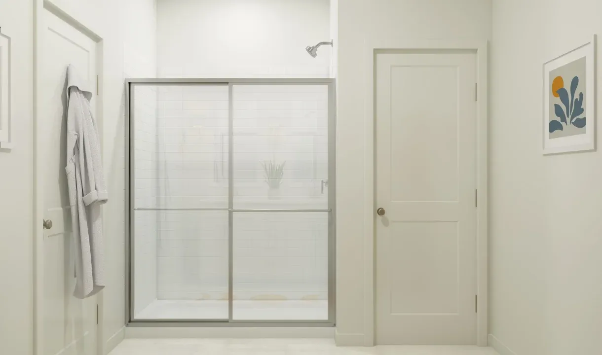 Primary bath with shower