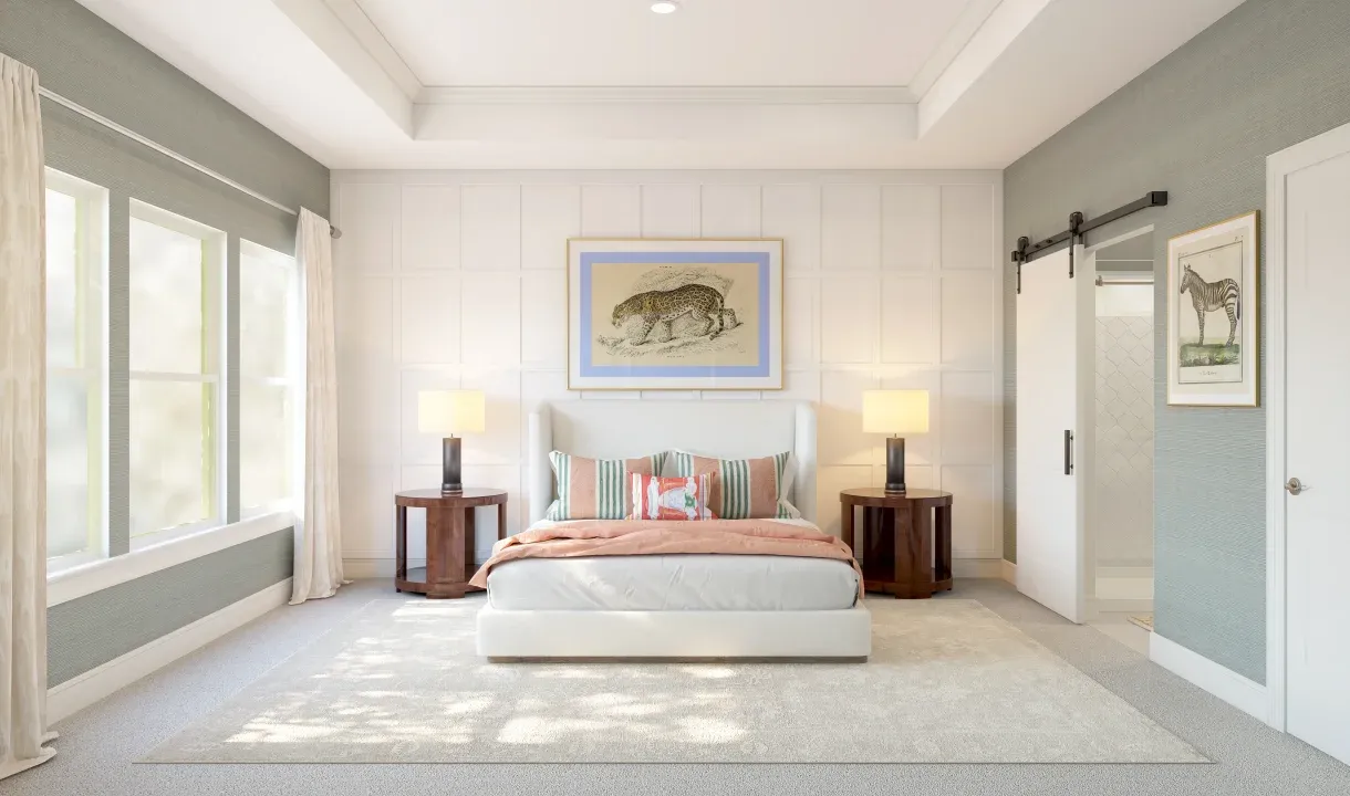 Primary suite 2 with tray ceiling