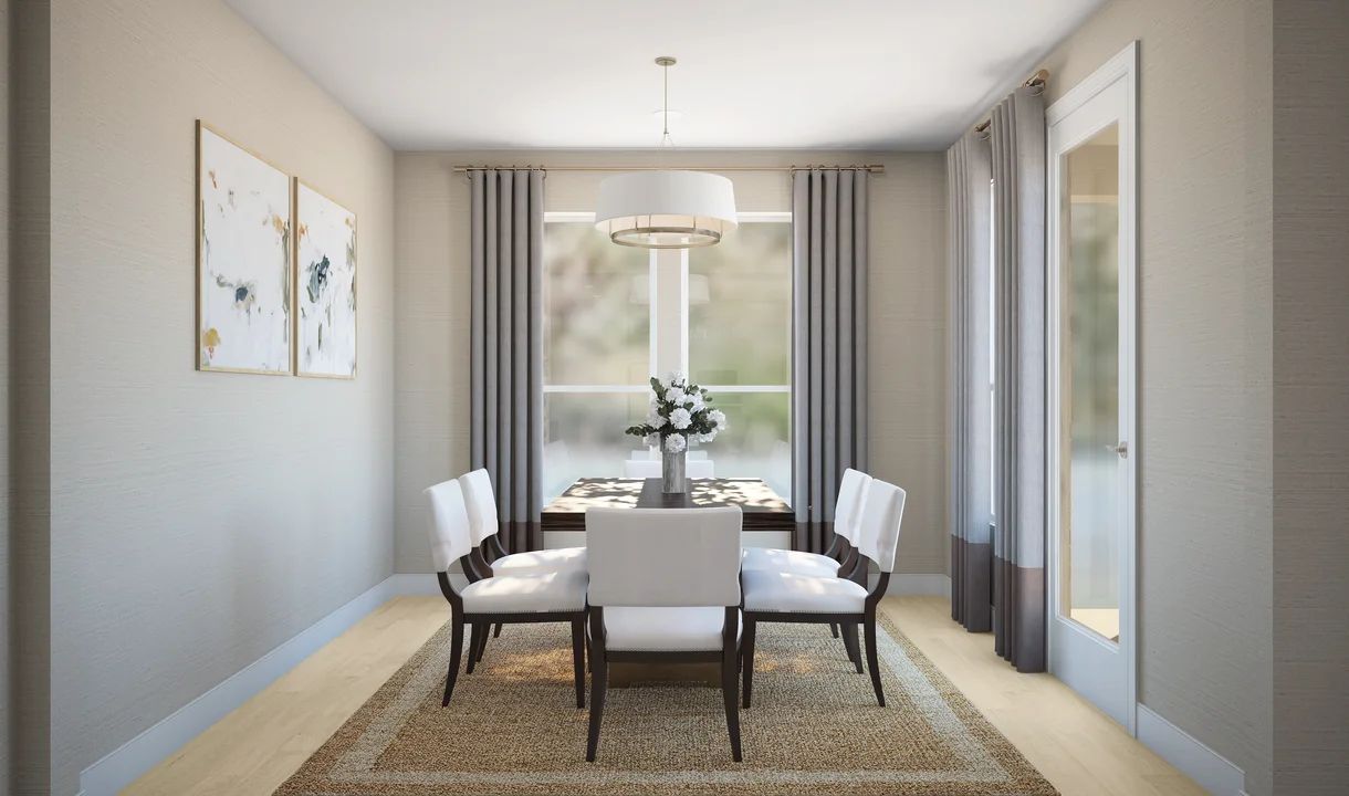 Dining area adjacent from kitchen