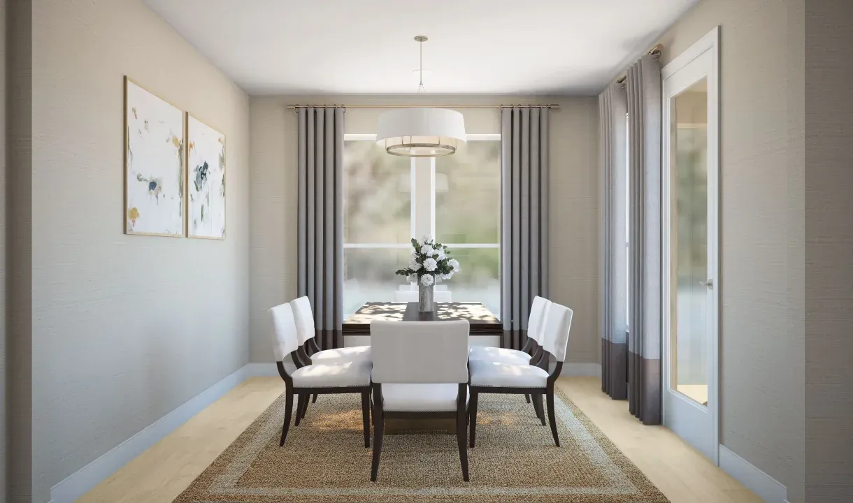 Dining area adjacent from kitchen