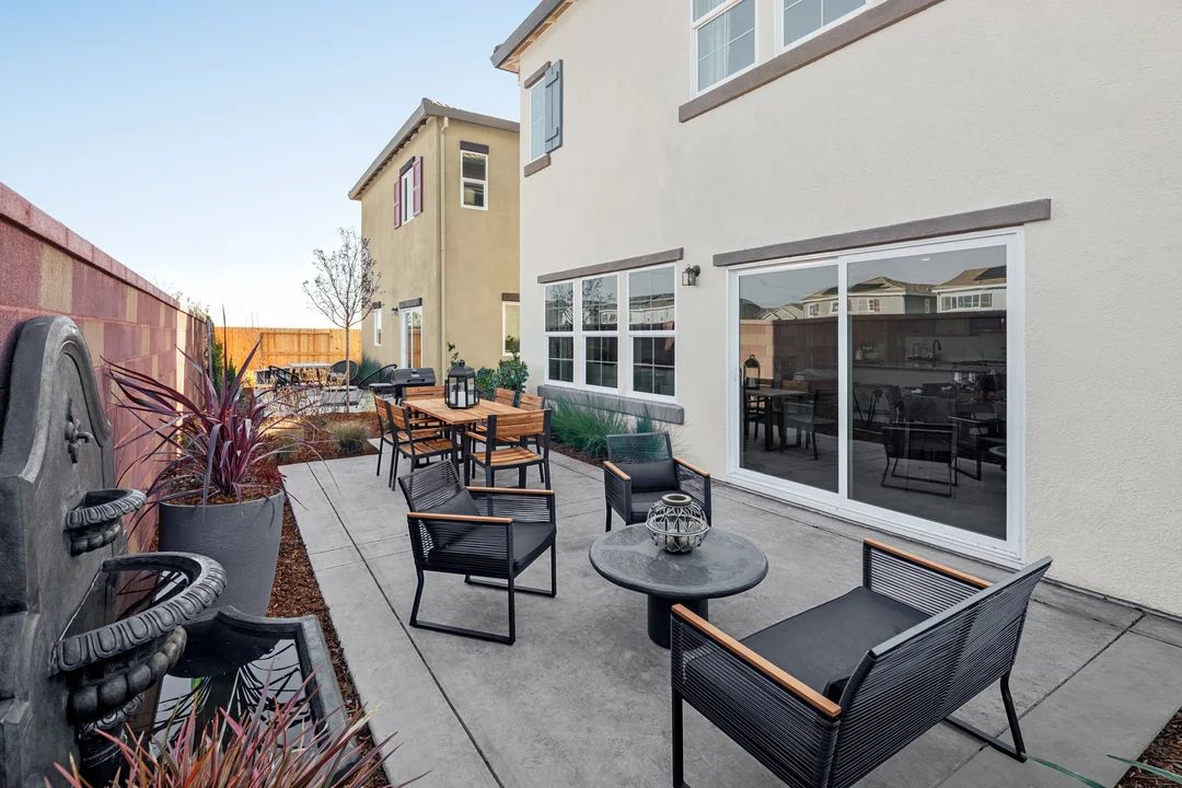 Backyard with patio
