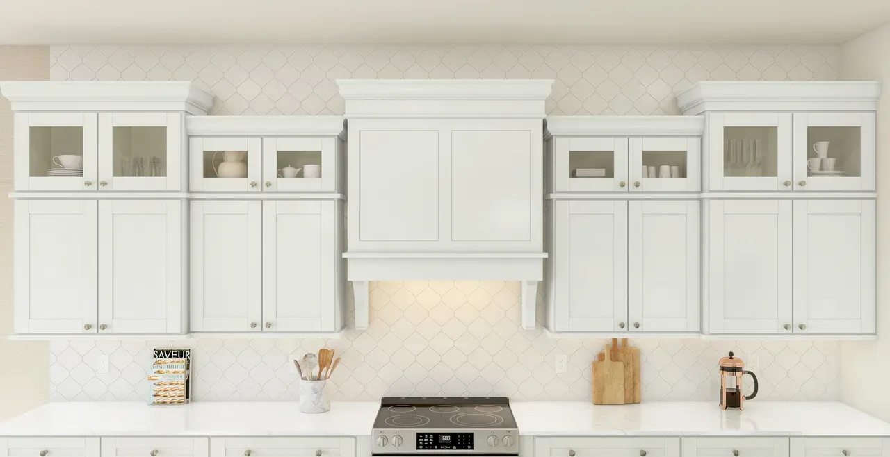 Kitchen with stainless steel appliances