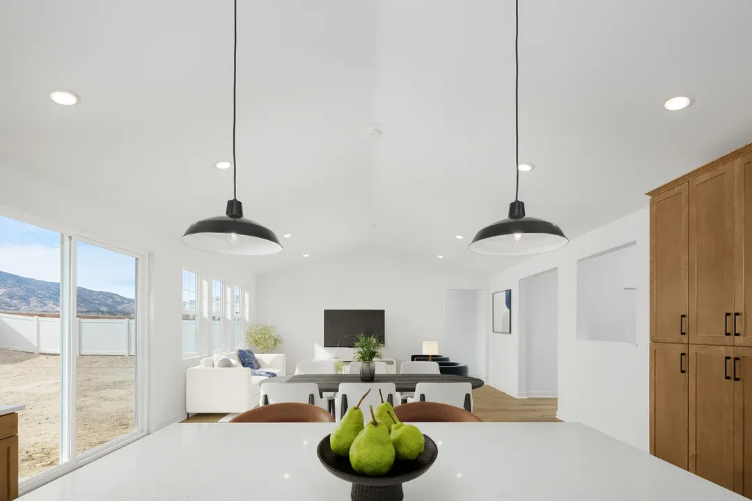 Kitchen overlooking the great room