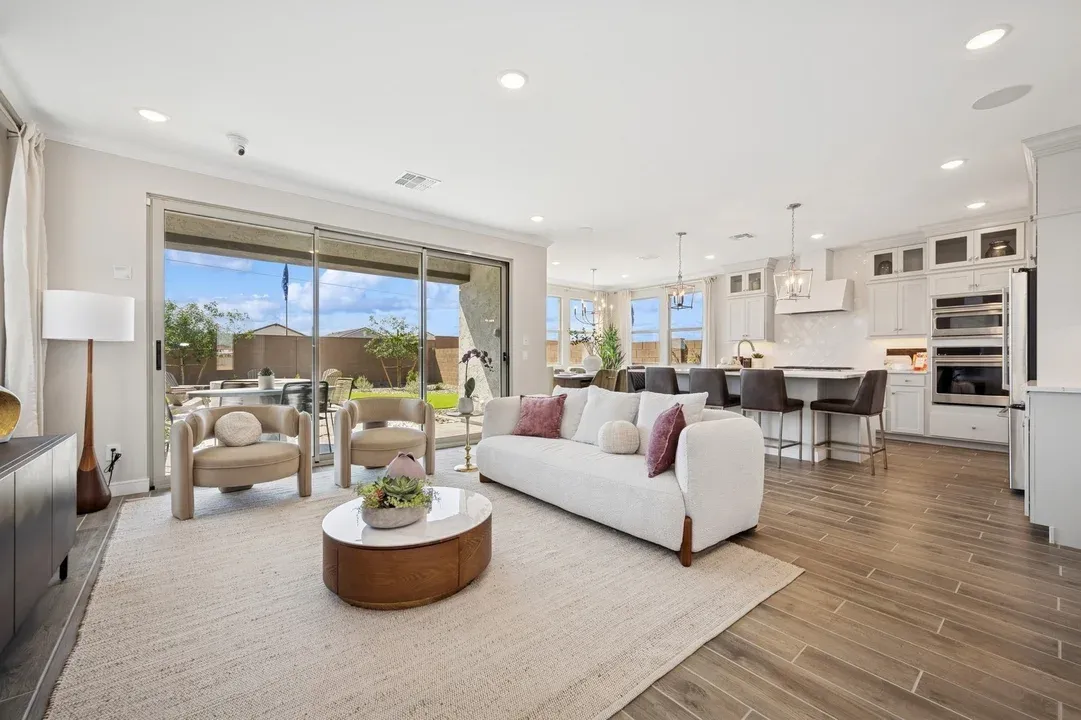 Great room with luxurious tile flooring