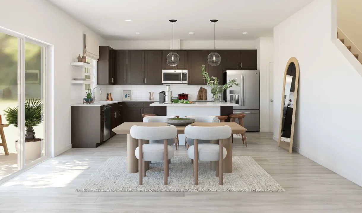 Dining area near kitchen