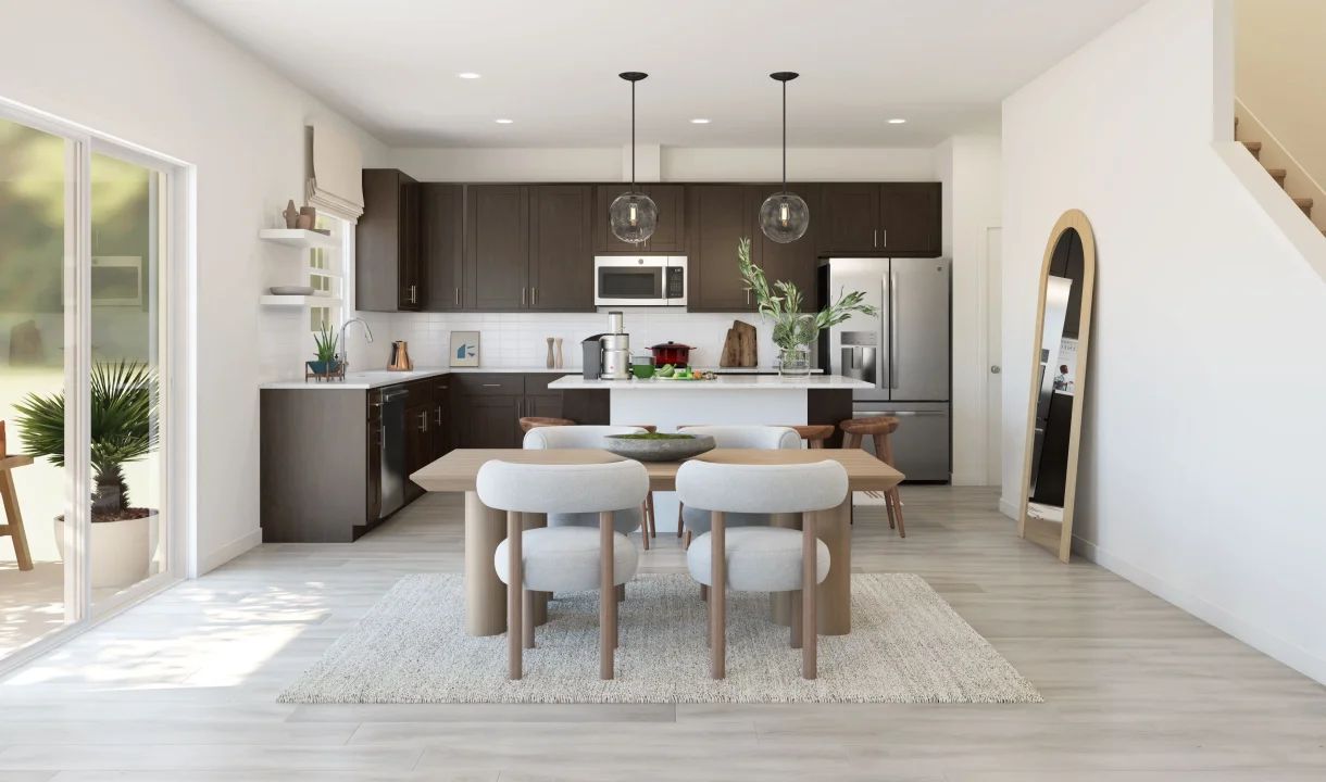 Dining area near kitchen