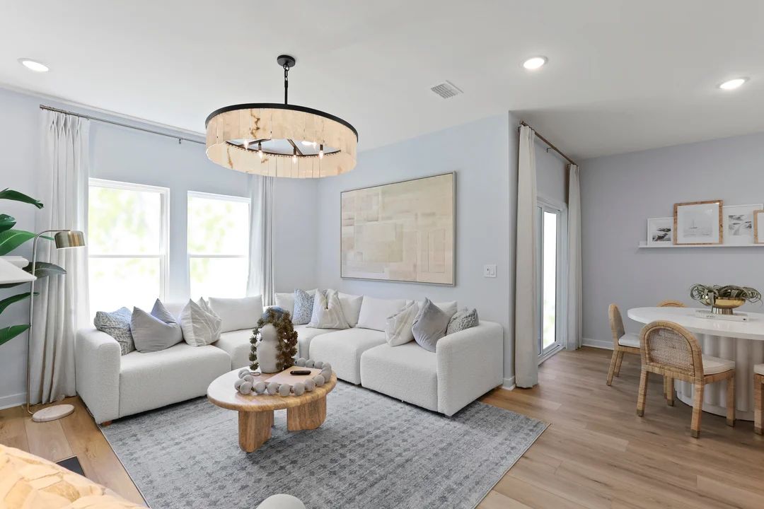 Great room with LVP flooring