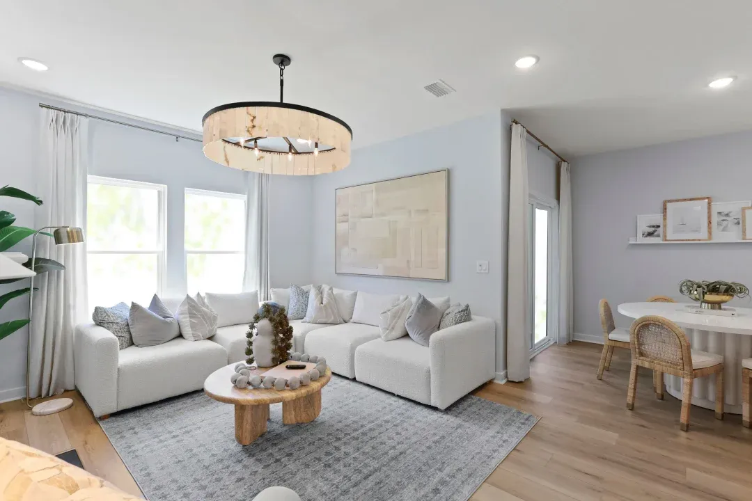 Great room with LVP flooring