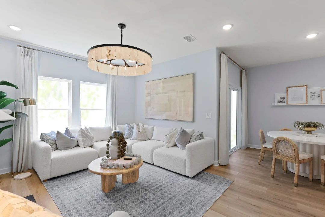 Great room with LVP flooring