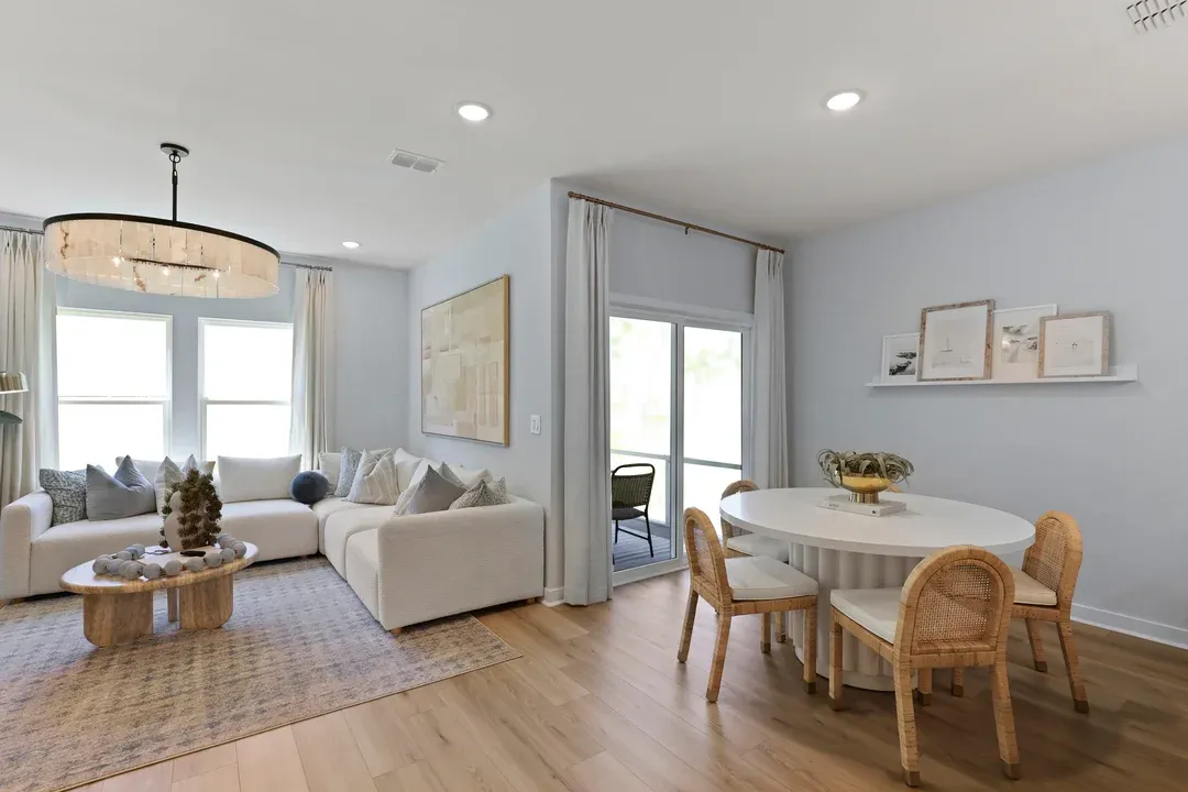 Dining area with LVP flooring
