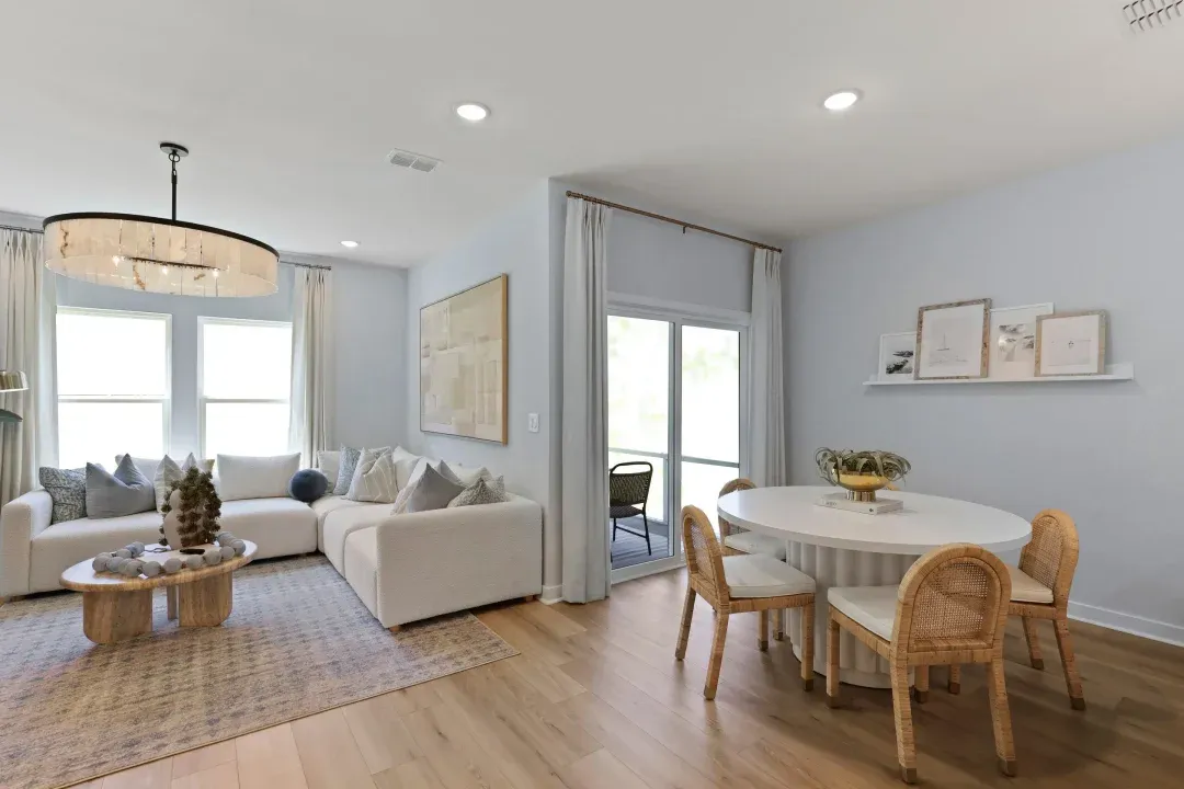 Dining area with LVP flooring