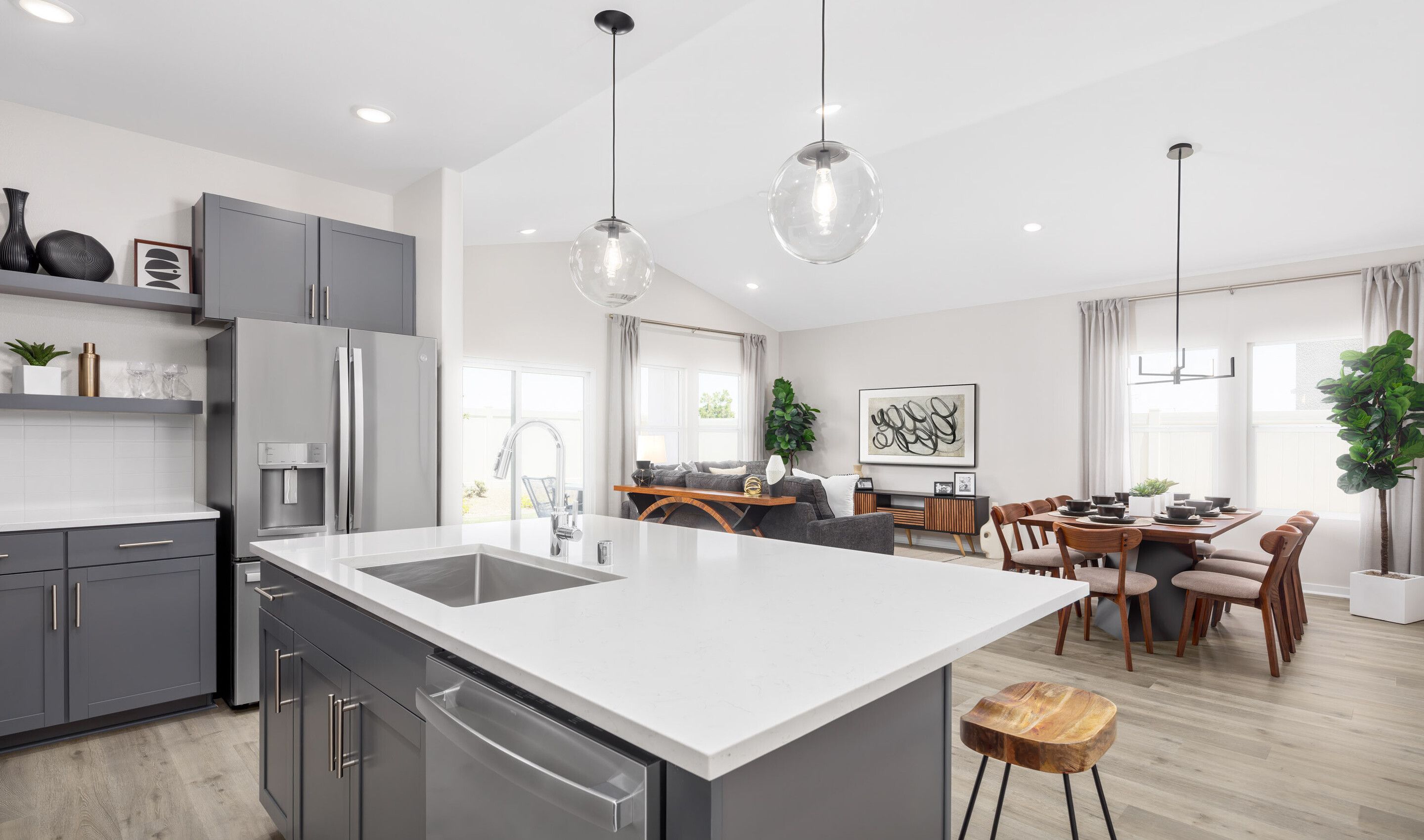 Kitchen with vast island