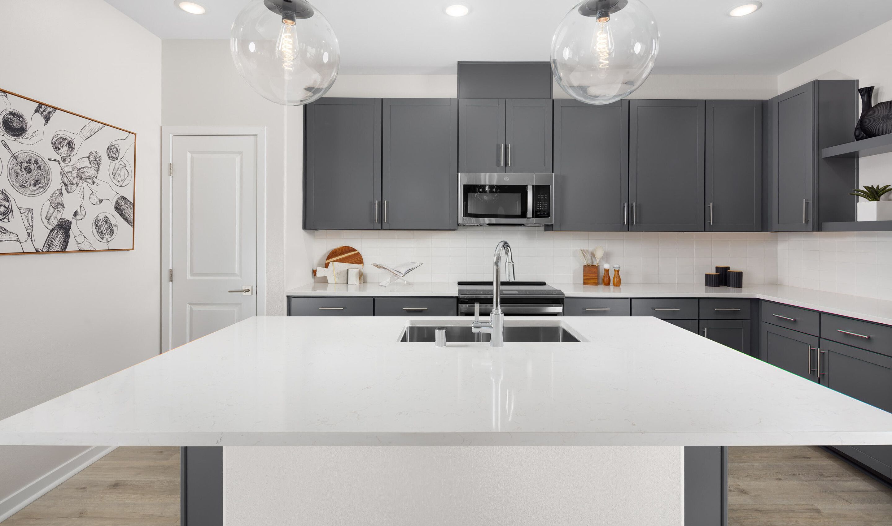 Kitchen with vast island