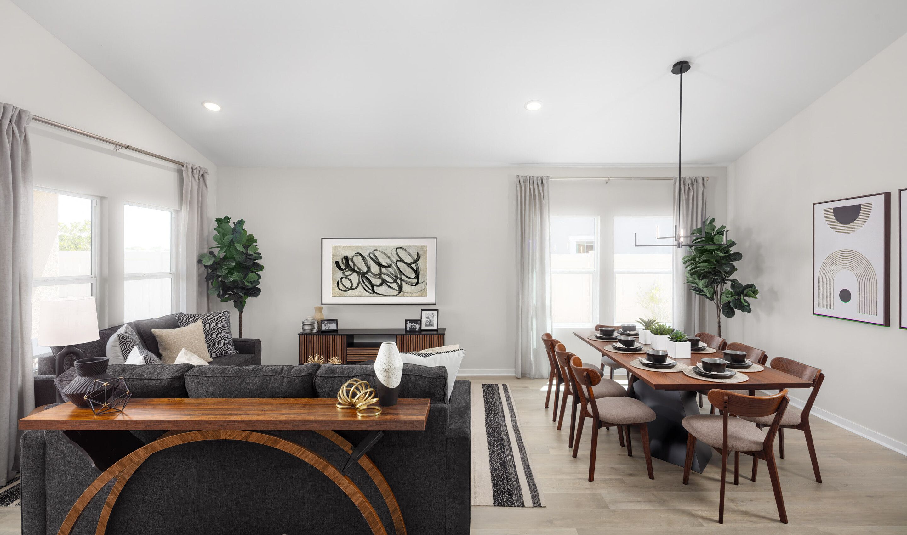 Great room & dining area