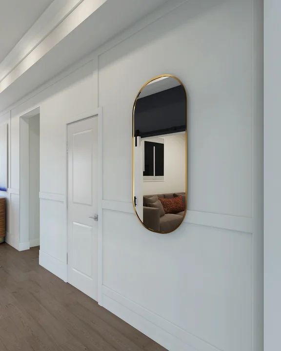 Foyer with decorative feature wall