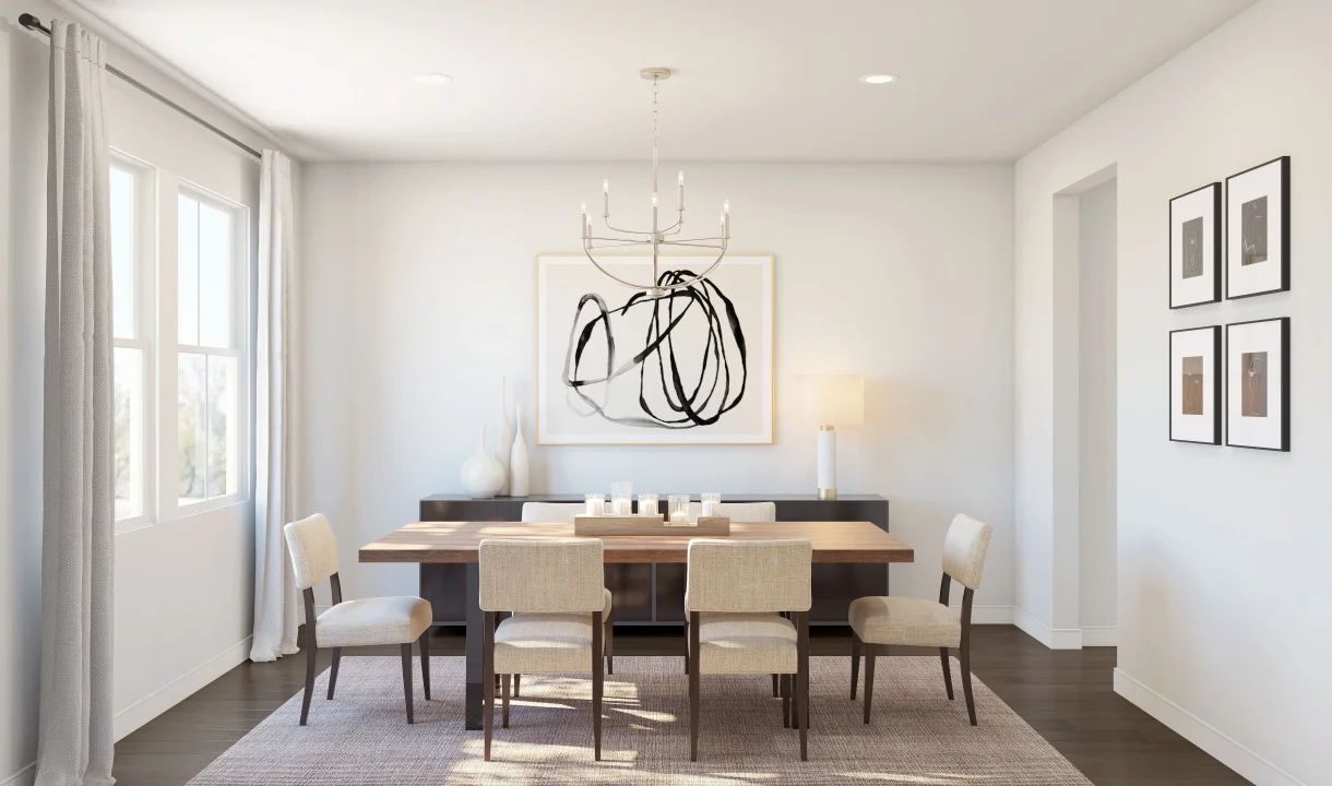 Dining room off the foyer