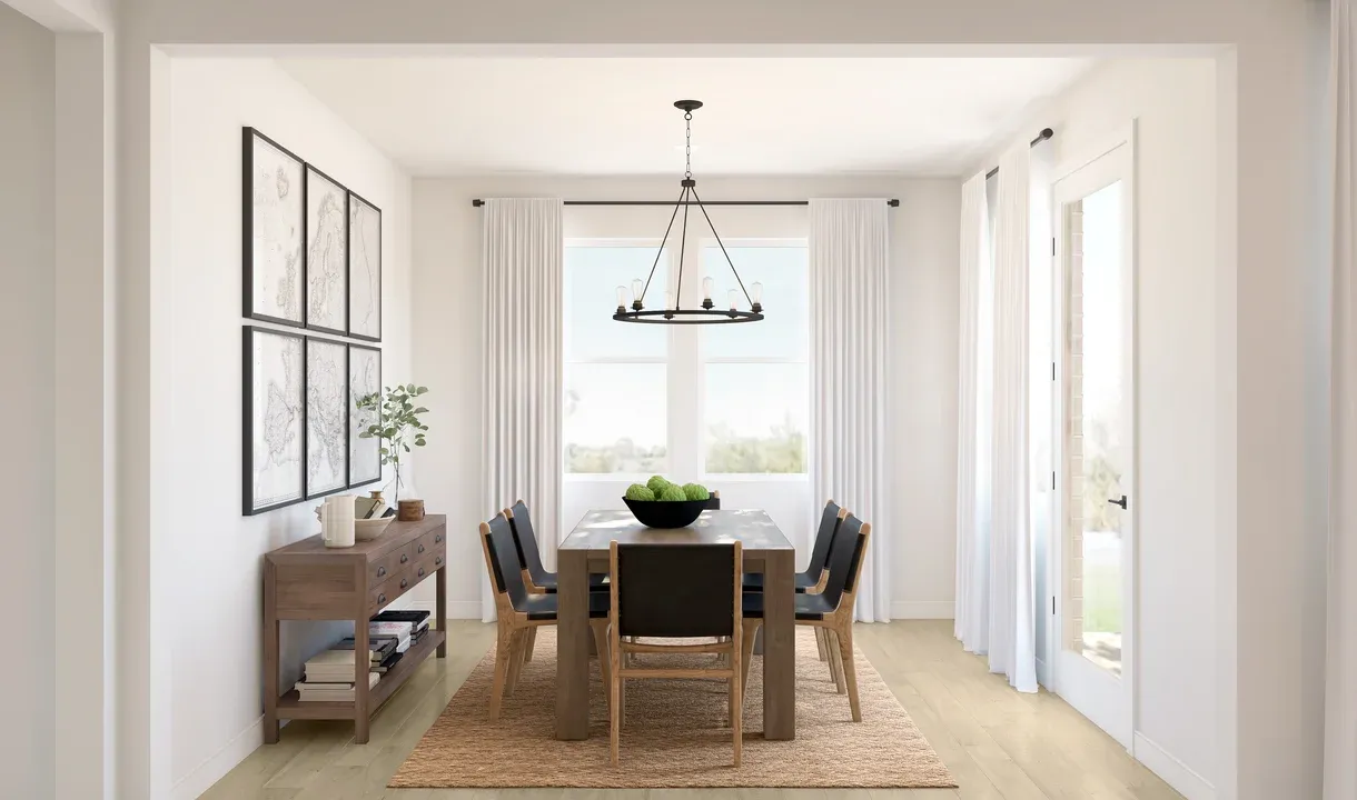 Dining room with access to covered patio