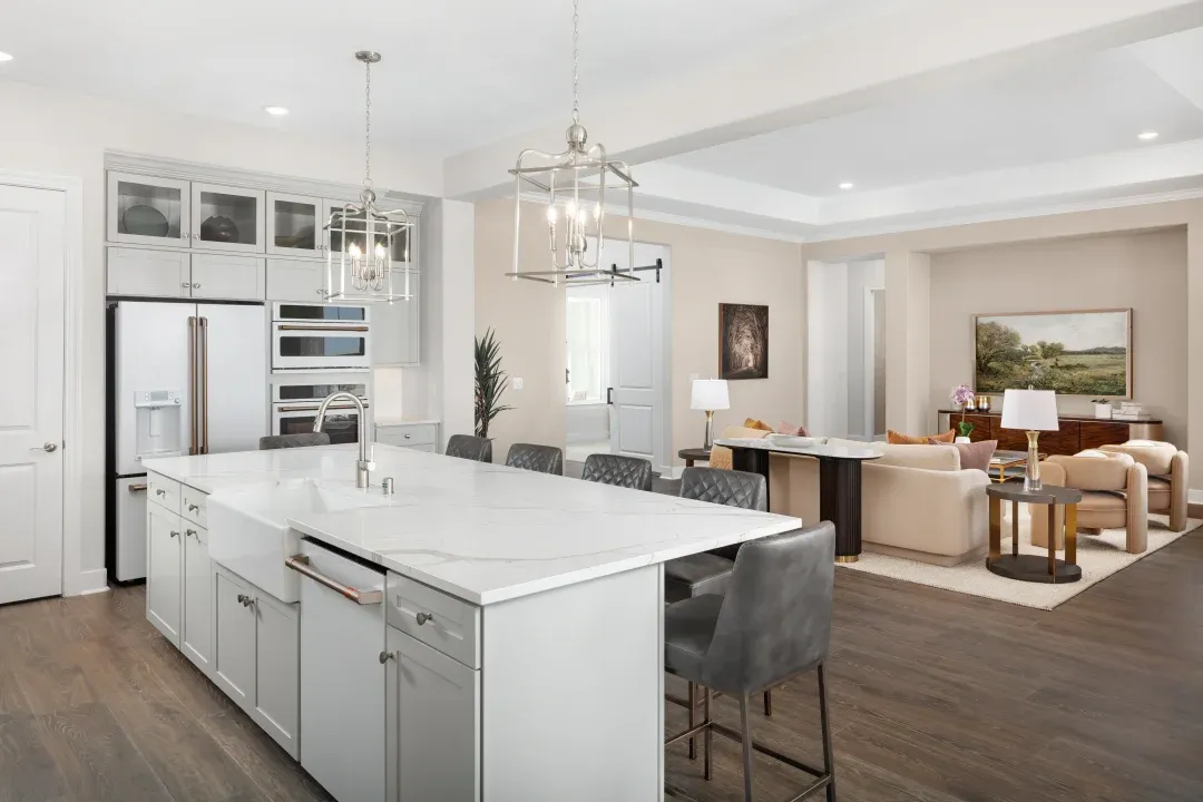Kitchen overlooking great room