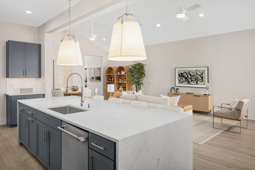 Kitchen overlooking great room
