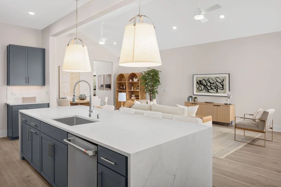 Kitchen overlooking great room
