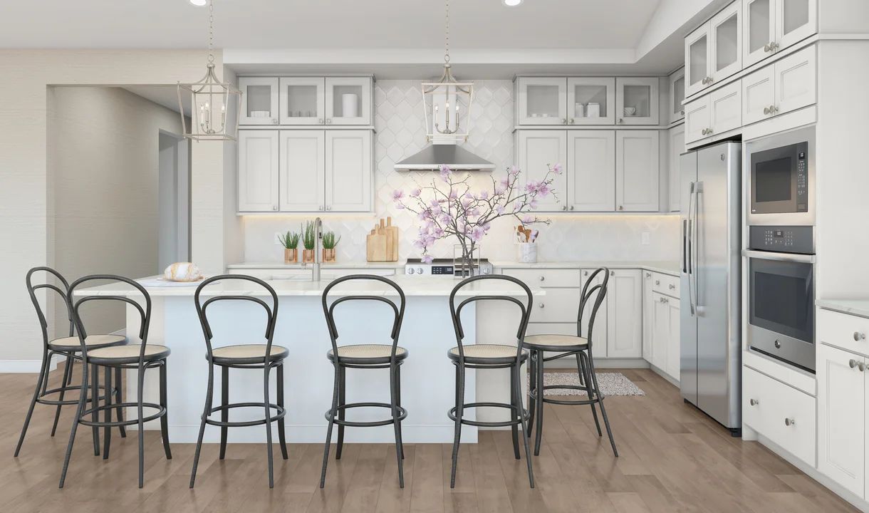 Kitchen with vast island