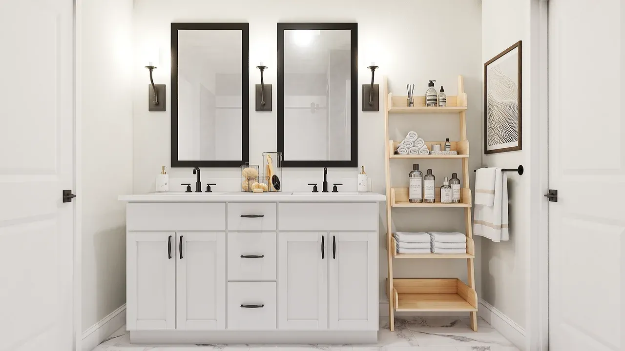 Dual sinks in primary bath