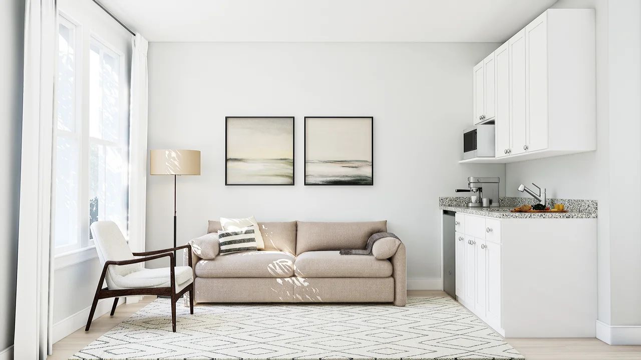 Extra Suite Plus Living Room Kitchenette