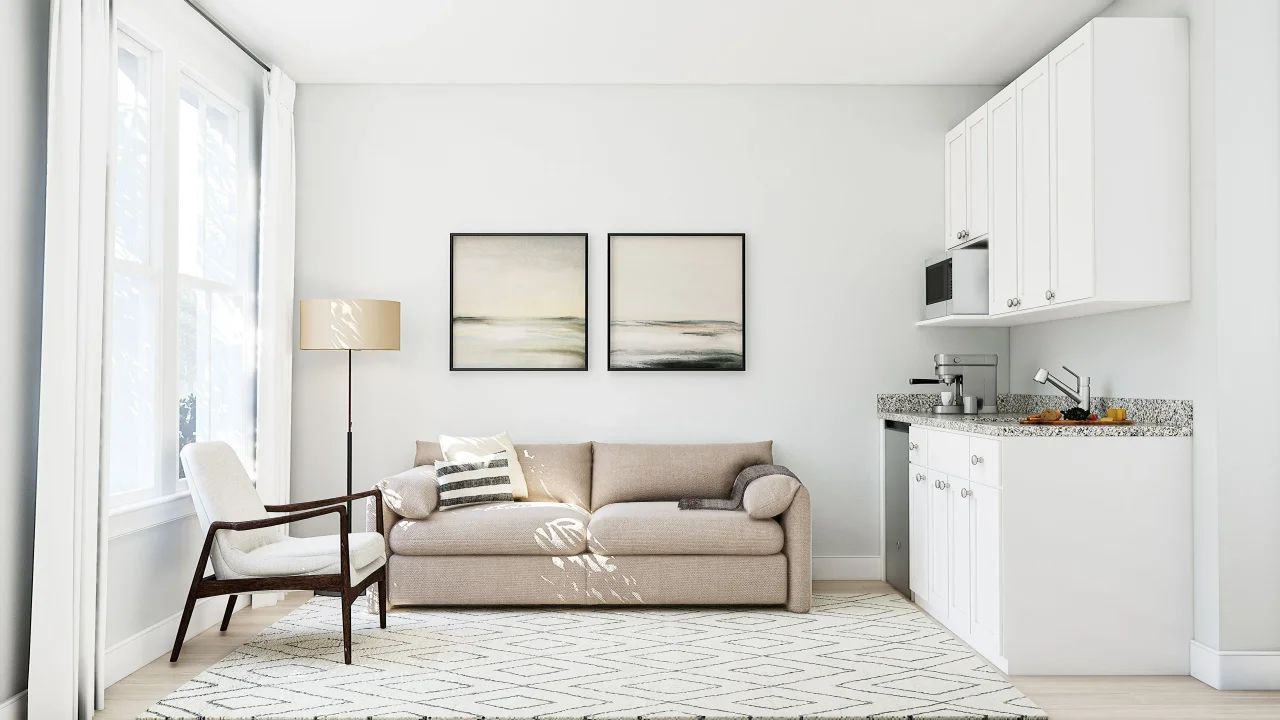 Extra Suite Plus Living Room Kitchenette