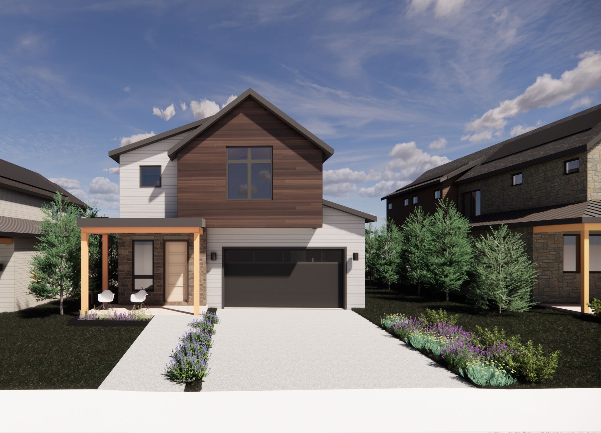 1090 Locust Ave showcases Exterior Color Palette 3.