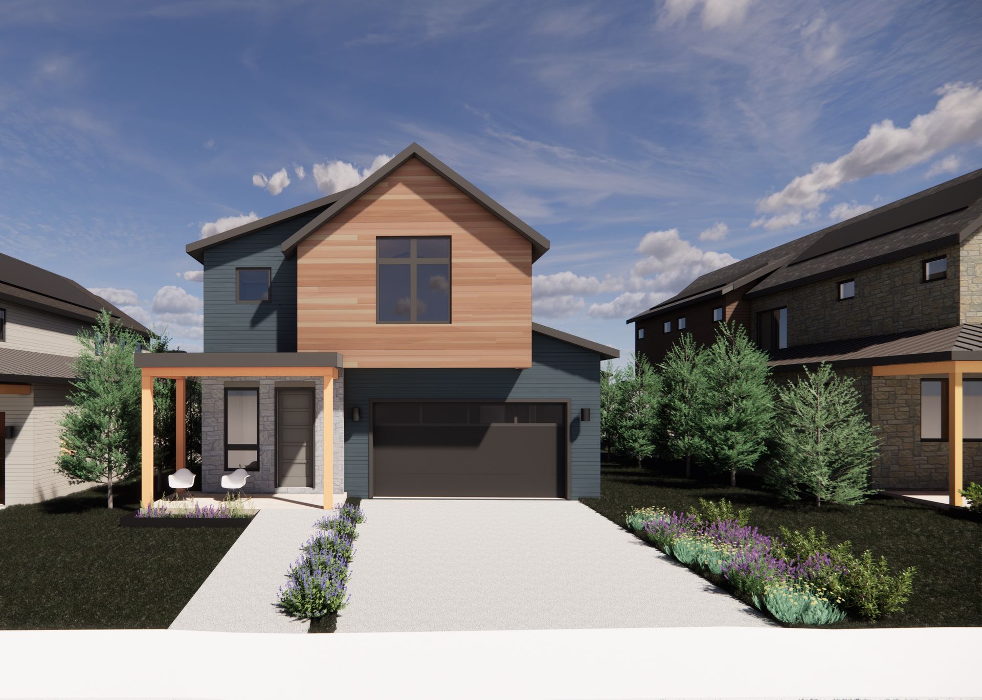 The Sage in Exterior Color Palette 5 - a sleek, modern blend designed to accentuate its sophisticated exterior.