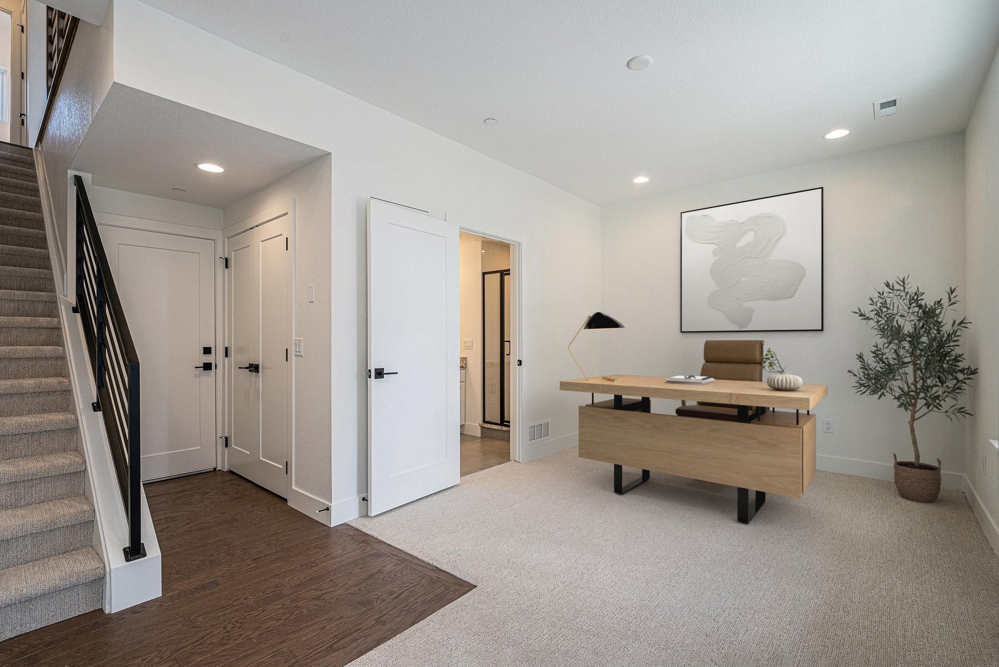 Photos including furniture are virtually staged; furniture is not included with this home.