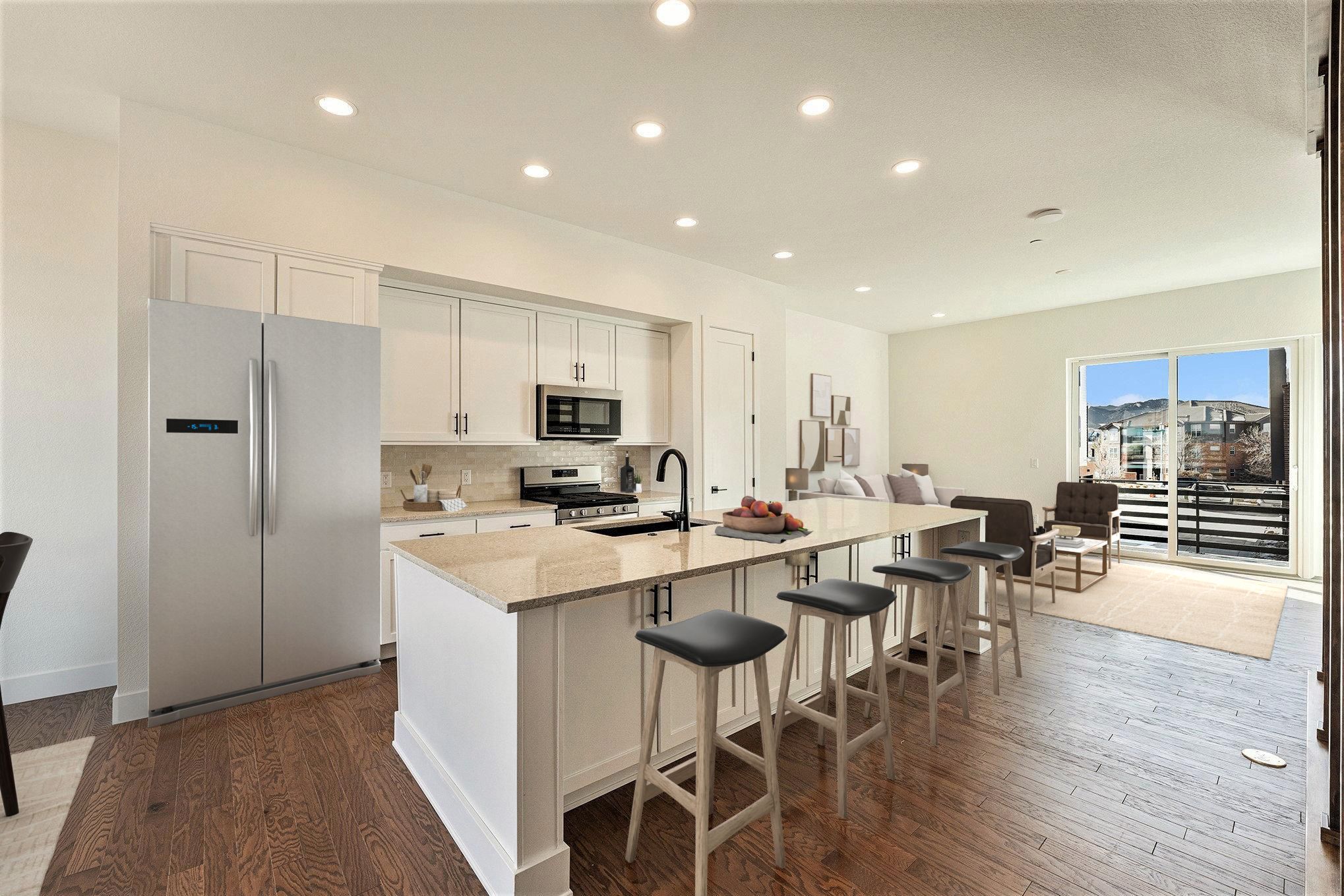 Photos including furniture are virtually staged; furniture is not included with this home.