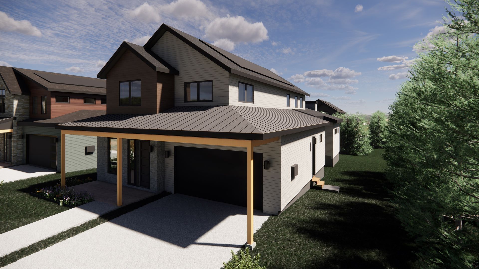 Welcome to 982 Locust Ave! Step into The Lupine, part of Koelbel Communities newest single-family collection in North Boulder. This home showcases Exterior Color Palette 6, offering a beautifully curated and contemporary look.