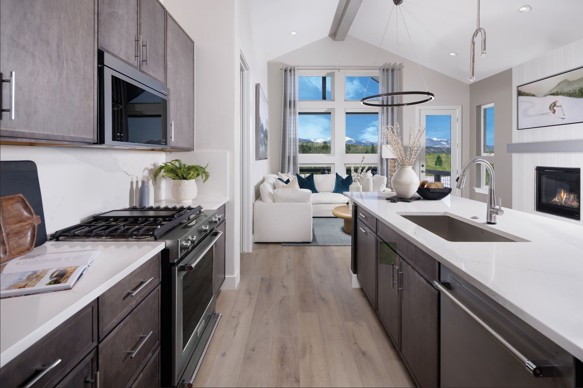The Kingfisher kitchen blends style and function with a spacious layout, modern finishes, and thoughtful design — creating the perfect space for cooking, gathering, and everyday living.