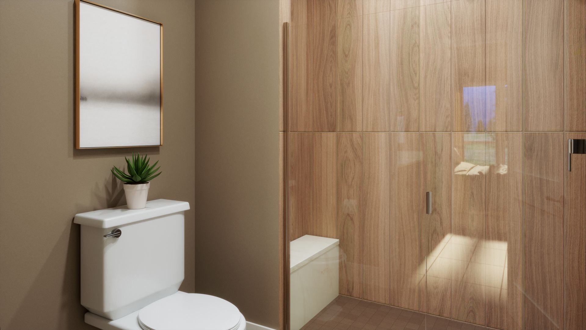 Designed for comfort and convenience, this primary bath features dual vanities, warm finishes, and a spacious layout that creates a polished and functional everyday retreat.