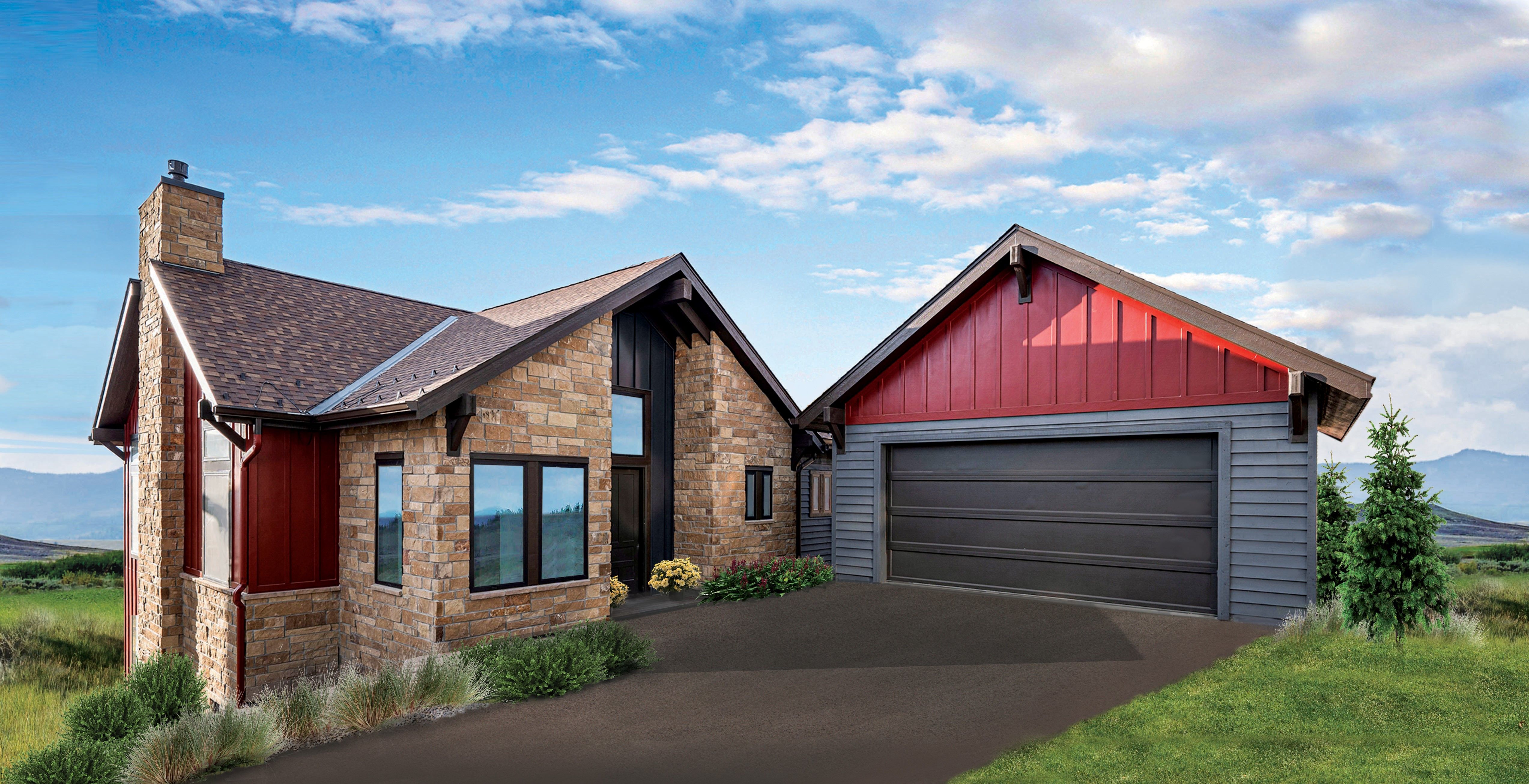 The Osprey offers spacious mountain living with 5 bedrooms and 4.5 baths, featuring two primary suites for added privacy and flexibility. An open-concept living area is ideal for gathering, complemented by a detached 2-car garage.
