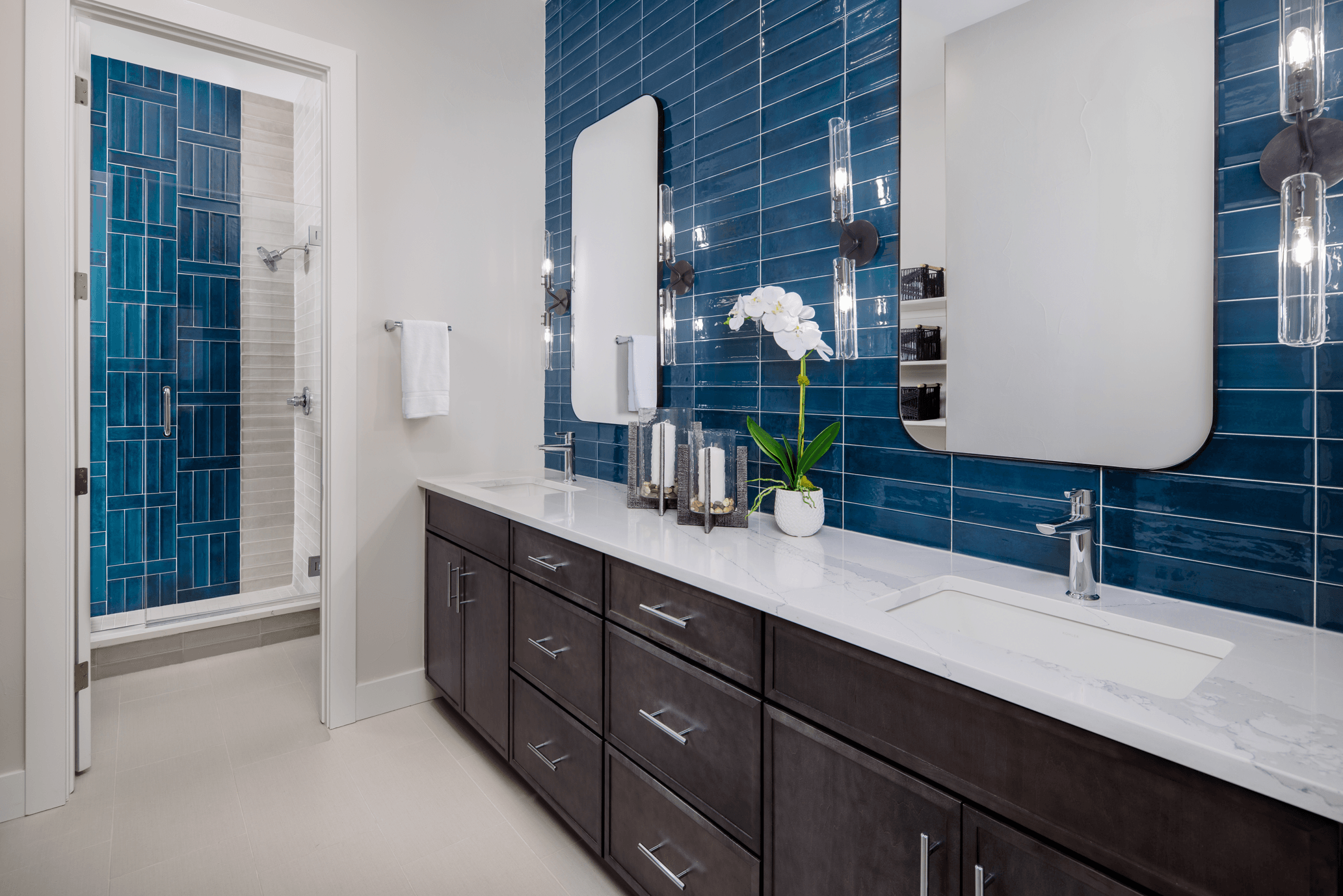 The primary bathroom offers a relaxing retreat with a thoughtfully designed layout and direct access to a spacious walk-in closet, blending comfort, convenience, and everyday luxury.