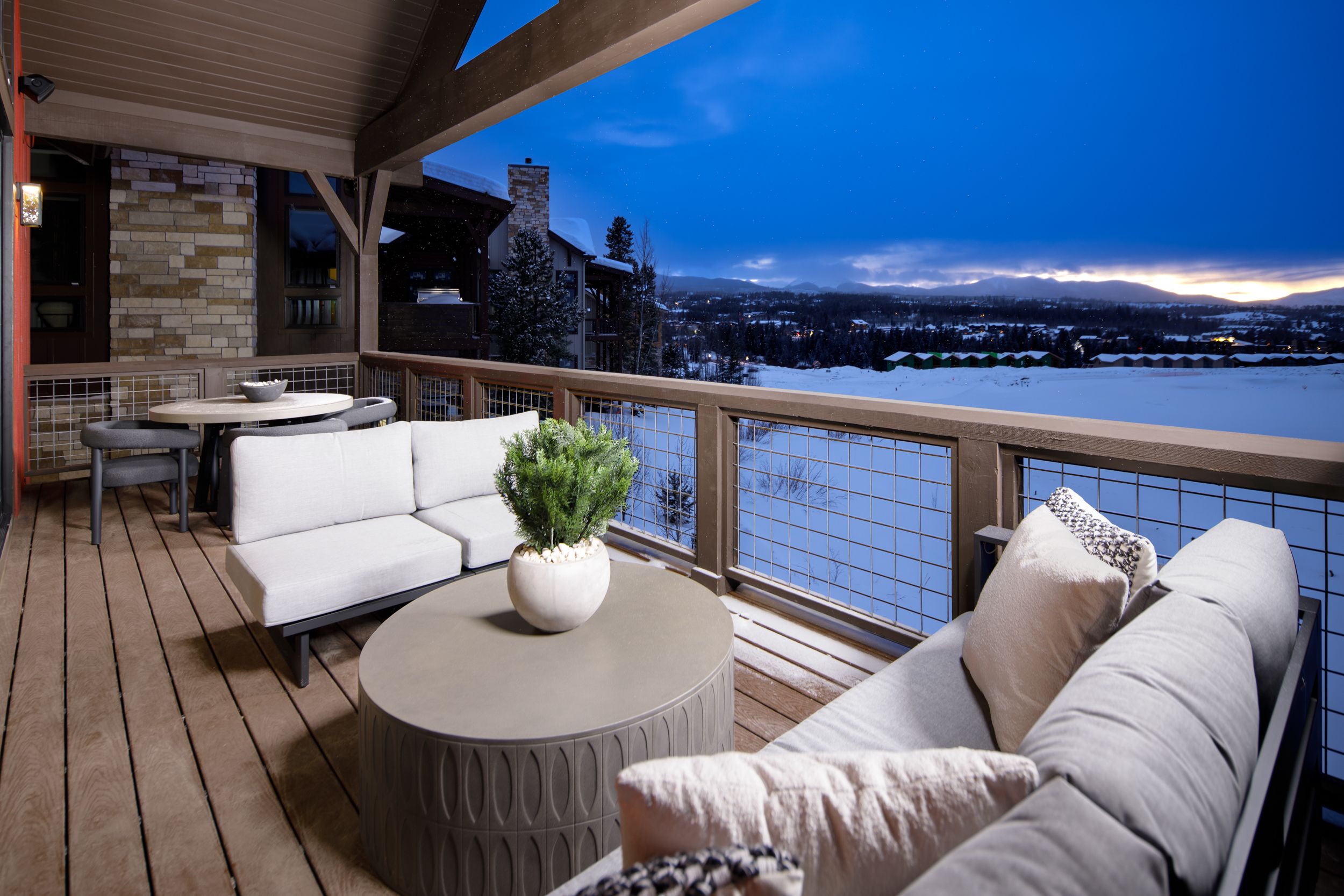 The Osprey’s expansive lower patio offers incredible outdoor living space, perfect for relaxing, entertaining, and soaking in the surrounding views as a natural extension of the home.