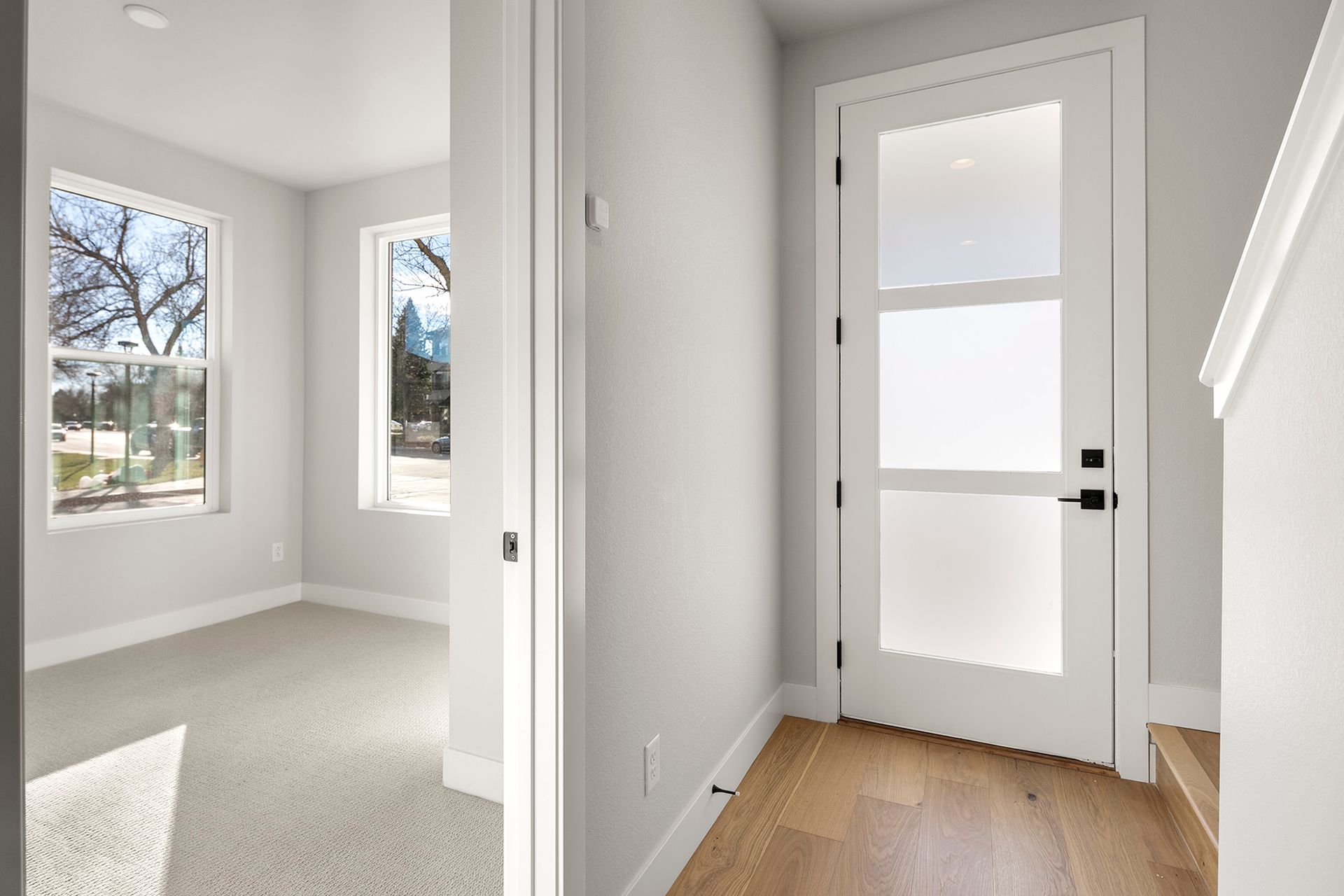 Entry way and first level bedroom/office