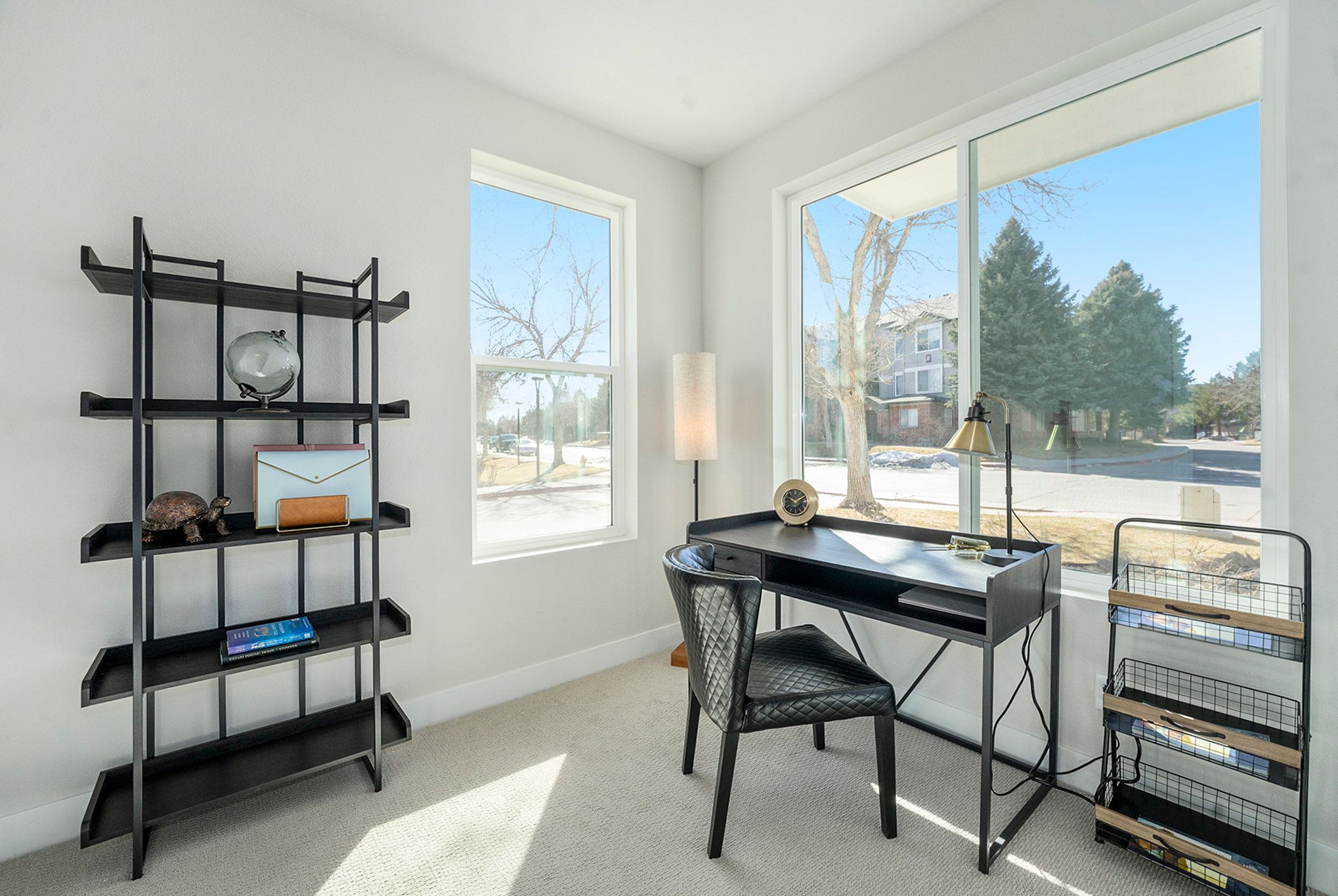 First level bedroom/office with attached bath