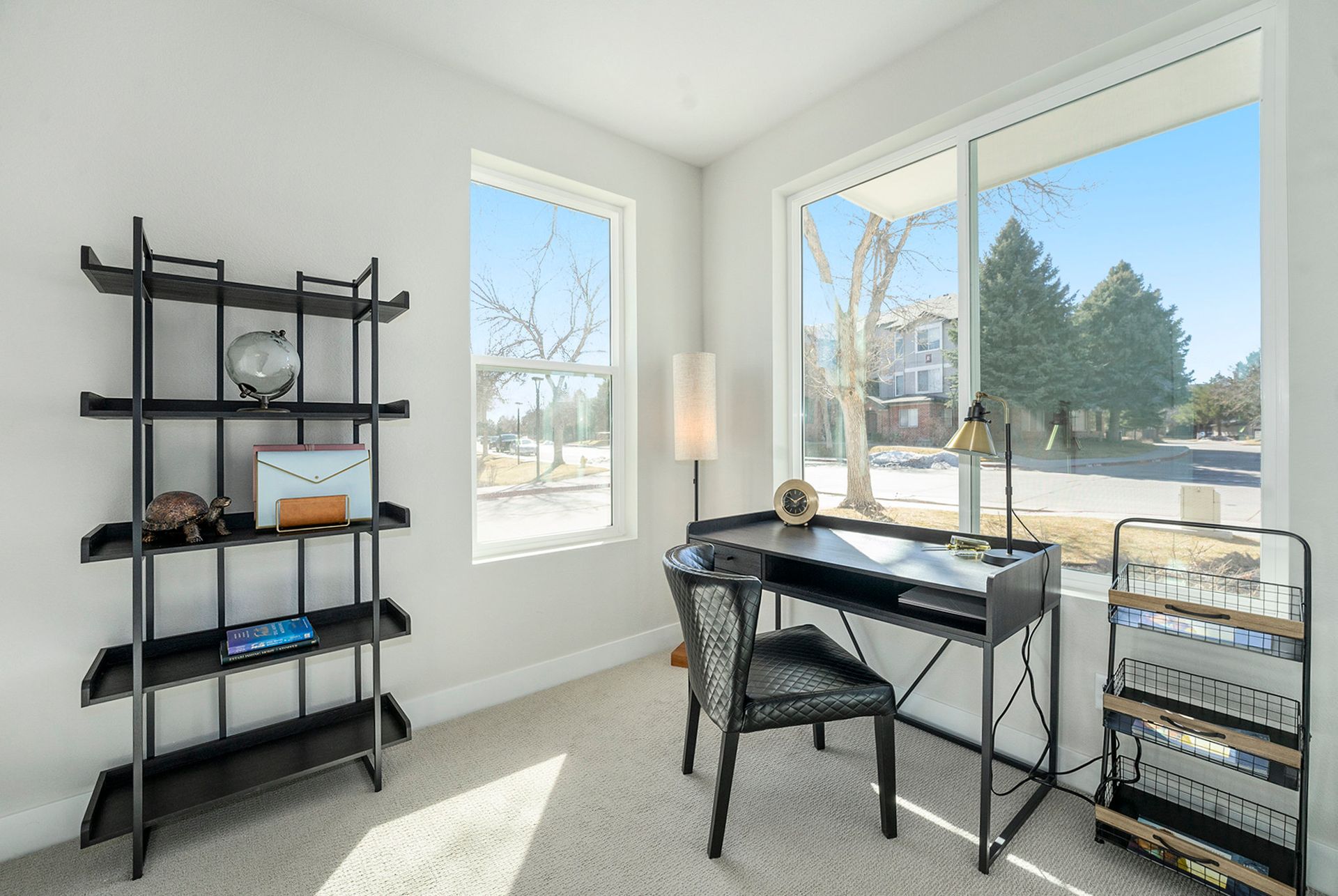 First level bedroom/office with attached bath