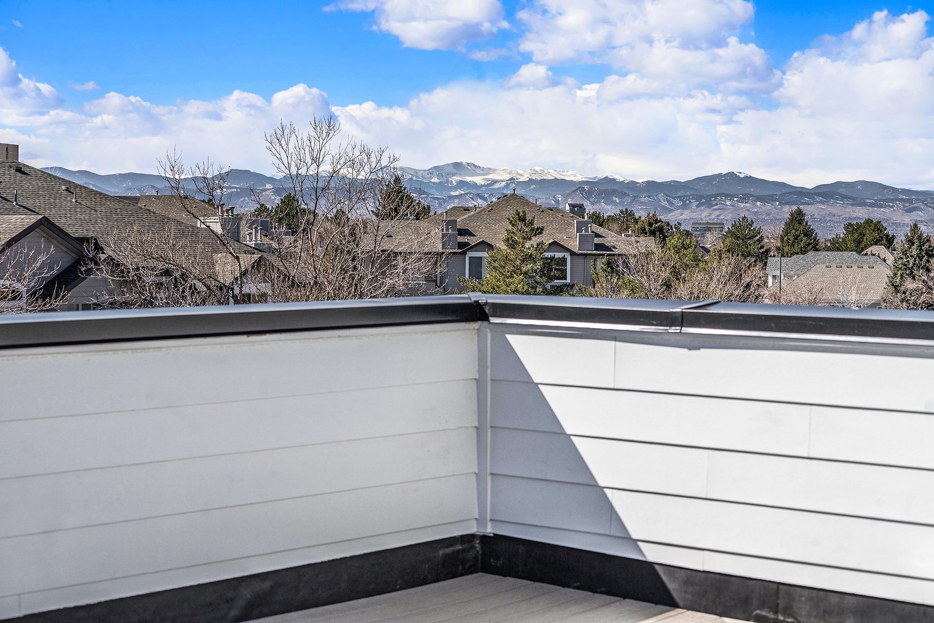 Mountain views from the rooftop deck!