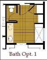 Bath Opt. 1 Floor Plan
