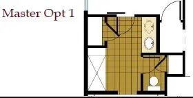 Master Bath Opt. 1 Floor Plan 
