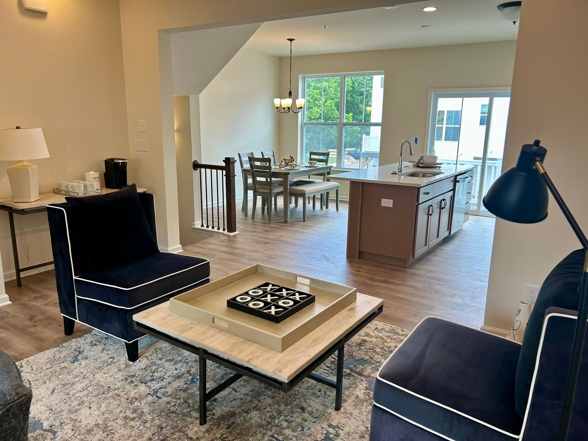 View into Kitchen and Dining Area