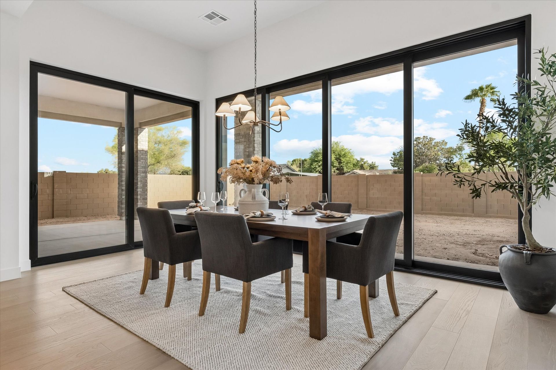 outdoor patio extends the experience