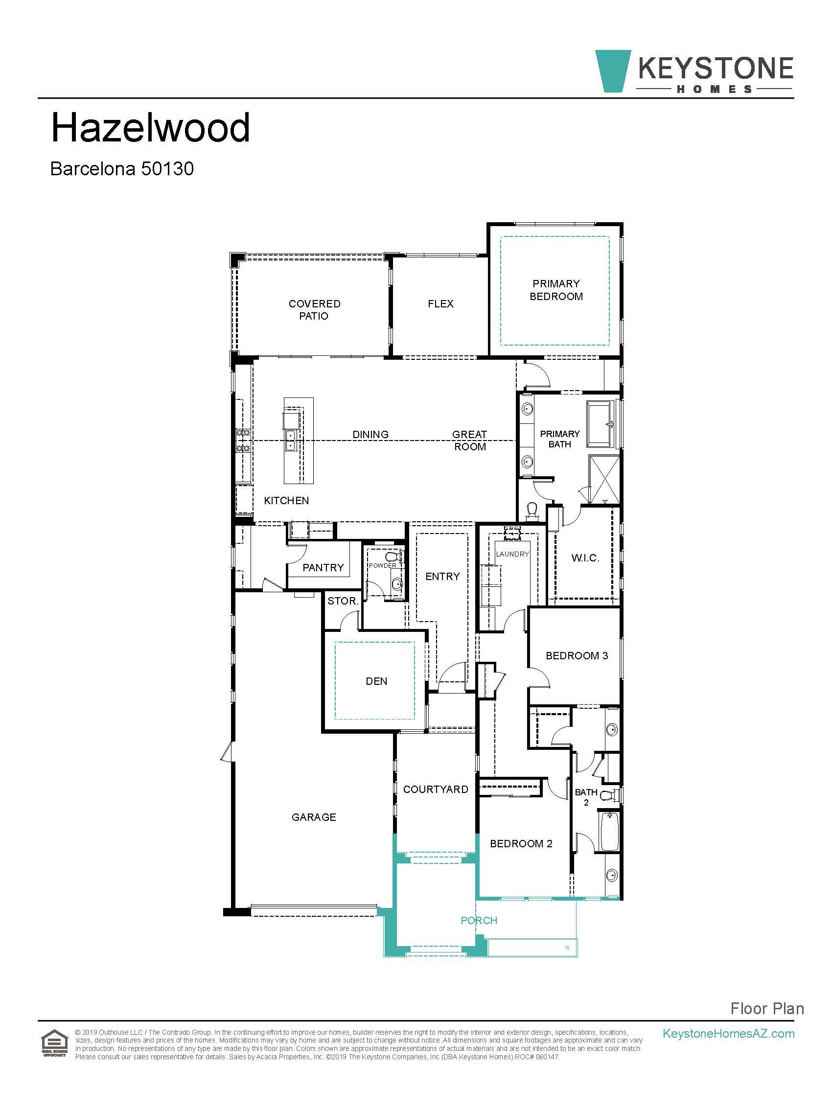 Options selected for this custom-curated home