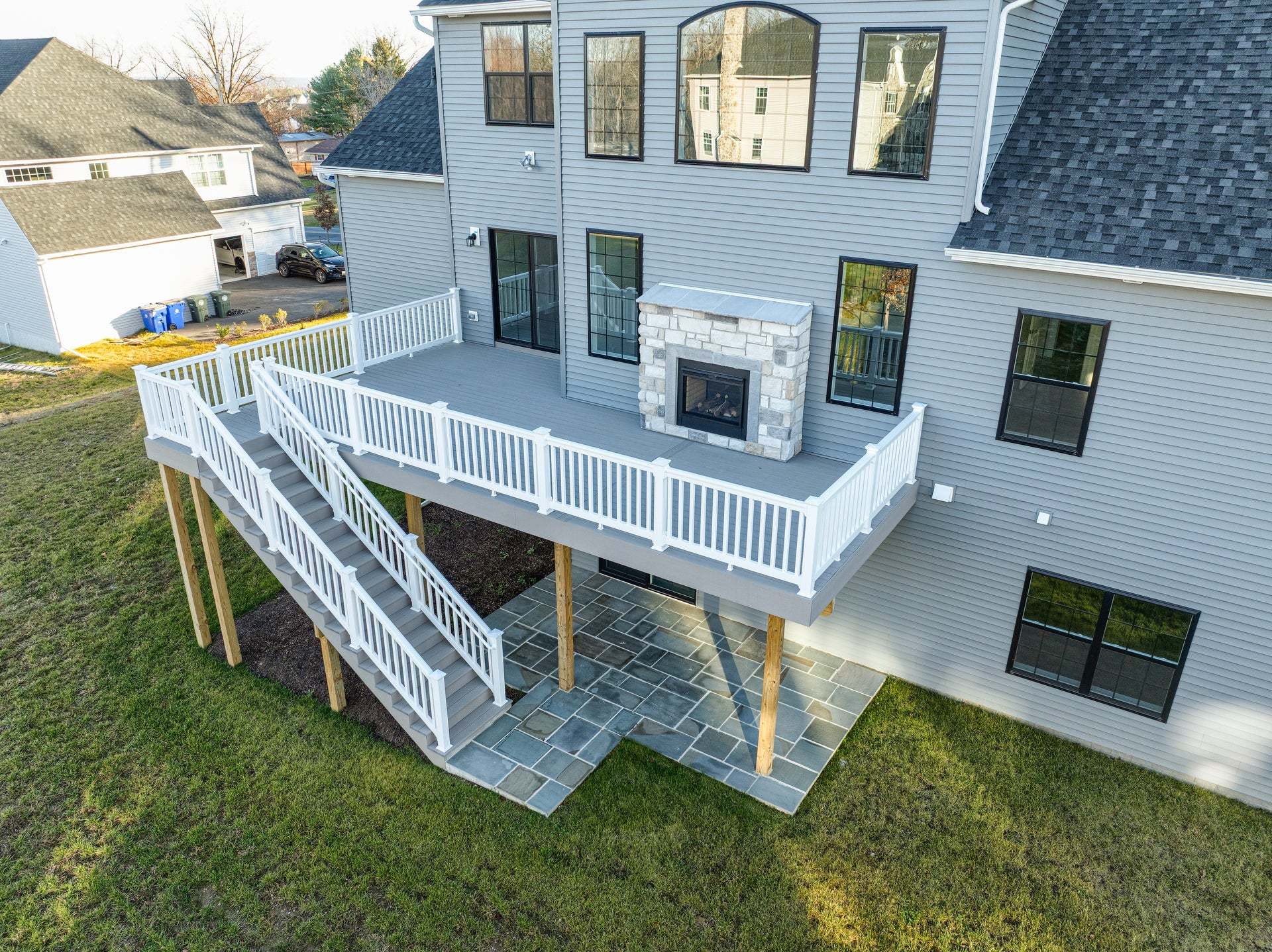 Rear Deck and Walk-Out Patio